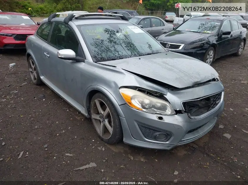 2011 Volvo C30 T5/T5 R-Design VIN: YV1672MK0B2208264 Lot: 42148286