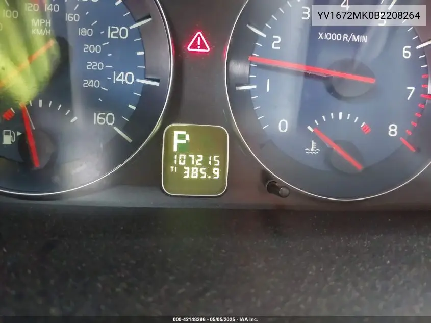 2011 Volvo C30 T5/T5 R-Design VIN: YV1672MK0B2208264 Lot: 42148286
