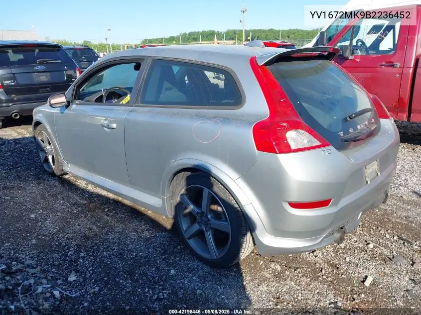 2011 Volvo C30 T5 VIN: YV1672MK9B2236452 Lot: 42198446