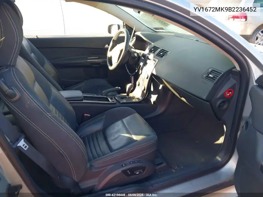2011 Volvo C30 T5 VIN: YV1672MK9B2236452 Lot: 42198446