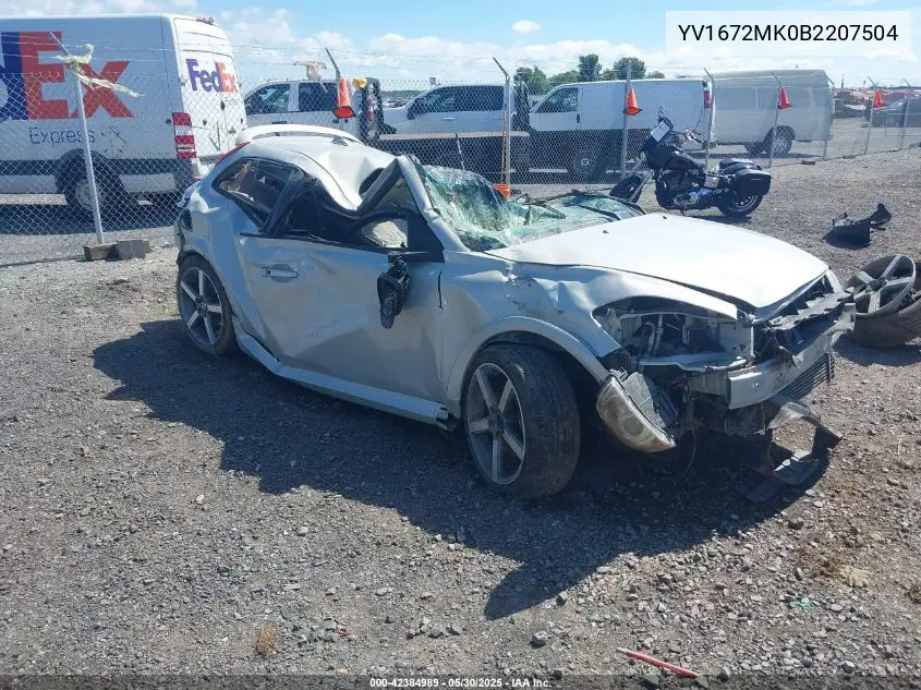 2011 Volvo C30 T5/T5 R-Design VIN: YV1672MK0B2207504 Lot: 42384989