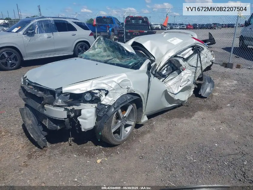 2011 Volvo C30 T5/T5 R-Design VIN: YV1672MK0B2207504 Lot: 42384989