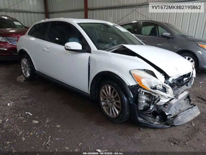 2011 Volvo C30 T5/T5 R-Design VIN: YV1672MK8B2195862 Lot: 42540688