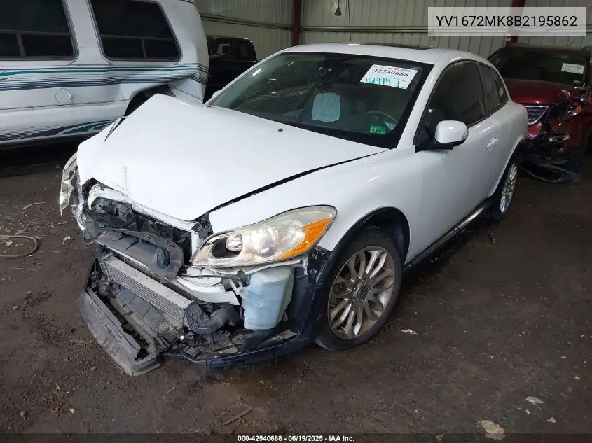 2011 Volvo C30 T5/T5 R-Design VIN: YV1672MK8B2195862 Lot: 42540688