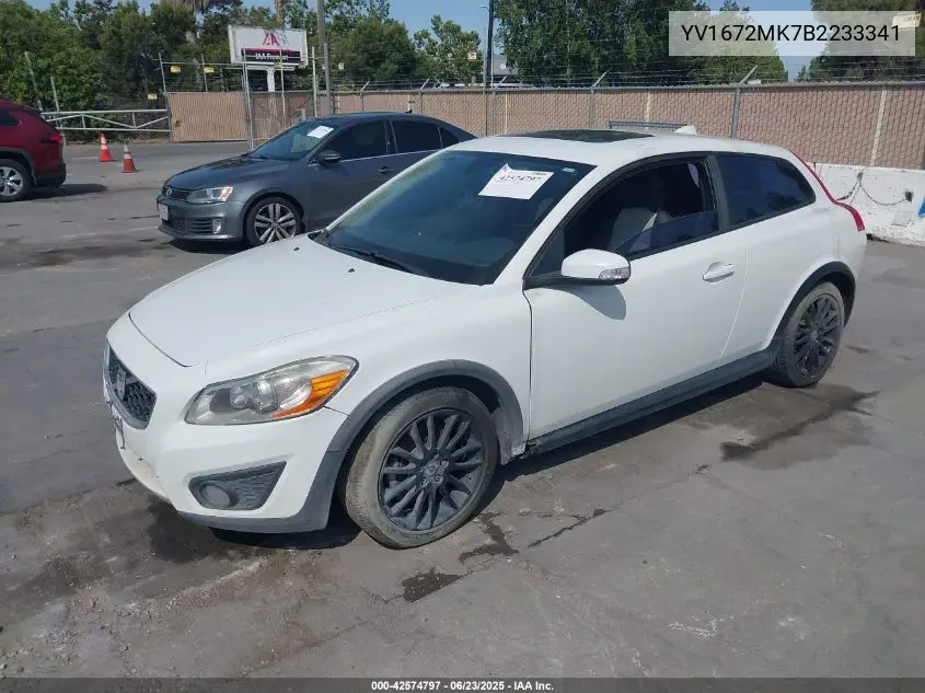 2011 Volvo C30 T5 VIN: YV1672MK7B2233341 Lot: 42574797