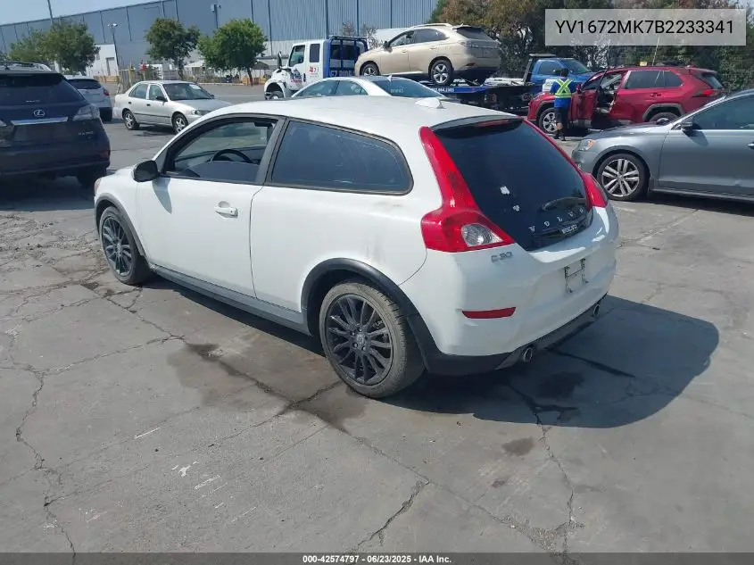 2011 Volvo C30 T5 VIN: YV1672MK7B2233341 Lot: 42574797