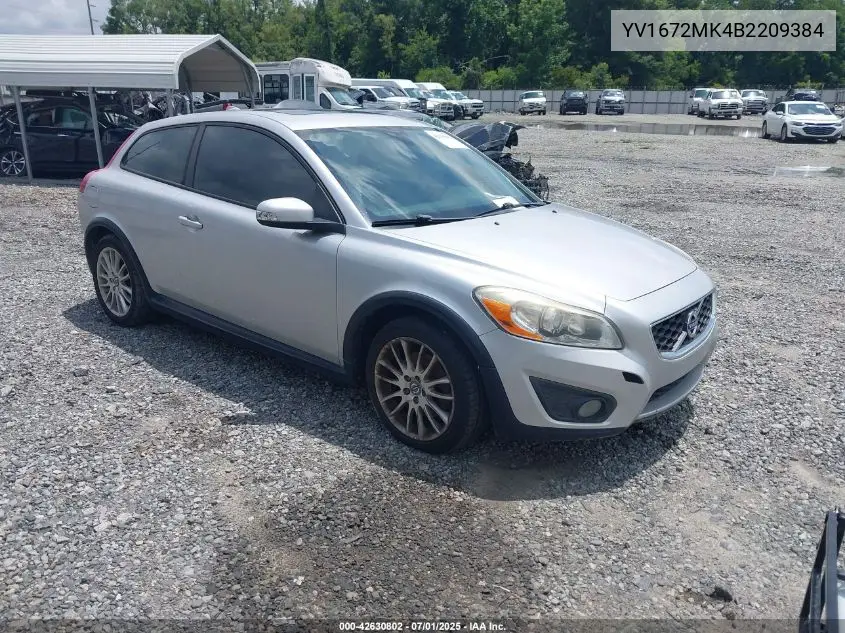 2011 Volvo C30 T5/T5 R-Design VIN: YV1672MK4B2209384 Lot: 42630802
