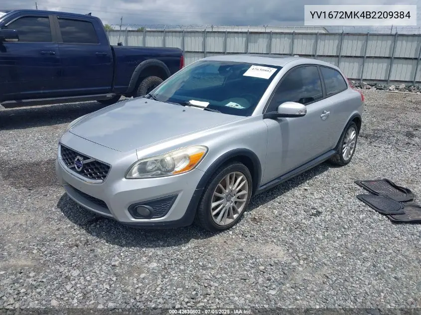 2011 Volvo C30 T5/T5 R-Design VIN: YV1672MK4B2209384 Lot: 42630802