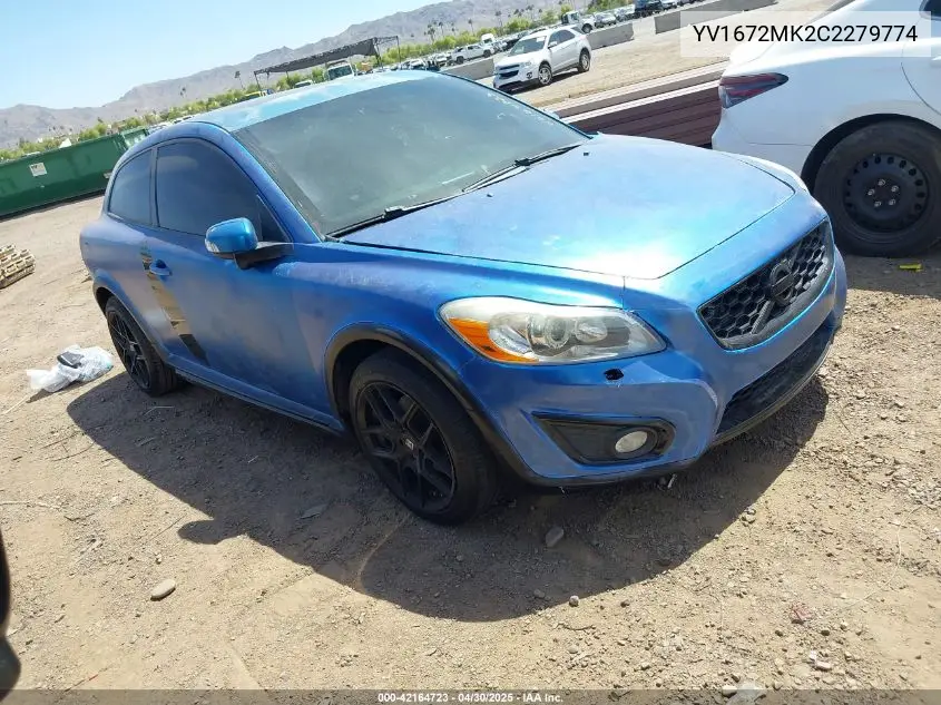 2012 Volvo C30 T5 VIN: YV1672MK2C2279774 Lot: 42164723