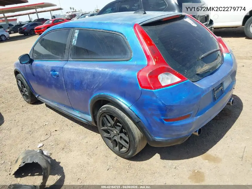 2012 Volvo C30 T5 VIN: YV1672MK2C2279774 Lot: 42164723