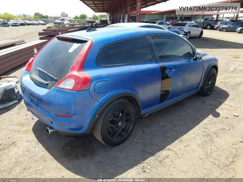 2012 Volvo C30 T5 VIN: YV1672MK2C2279774 Lot: 42164723
