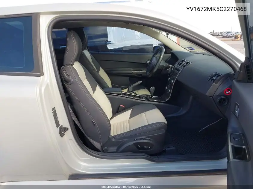 2012 Volvo C30 T5 Premier Plus VIN: YV1672MK5C2270468 Lot: 42263452