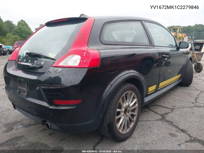 2012 Volvo C30 T5 VIN: YV1672MK1C2279846 Lot: 42626282