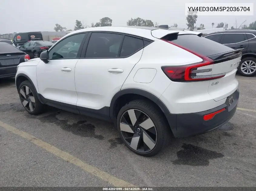 2023 Volvo C40 Recharge Pure Electric Twin Ultimate VIN: YV4ED3GM5P2036704 Lot: 42021899