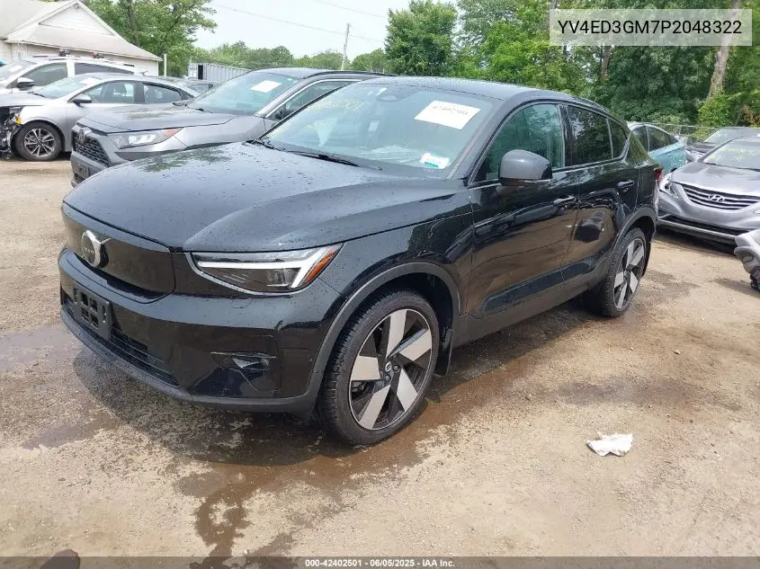 2023 Volvo C40 Recharge Pure Electric Twin Ultimate VIN: YV4ED3GM7P2048322 Lot: 42402501