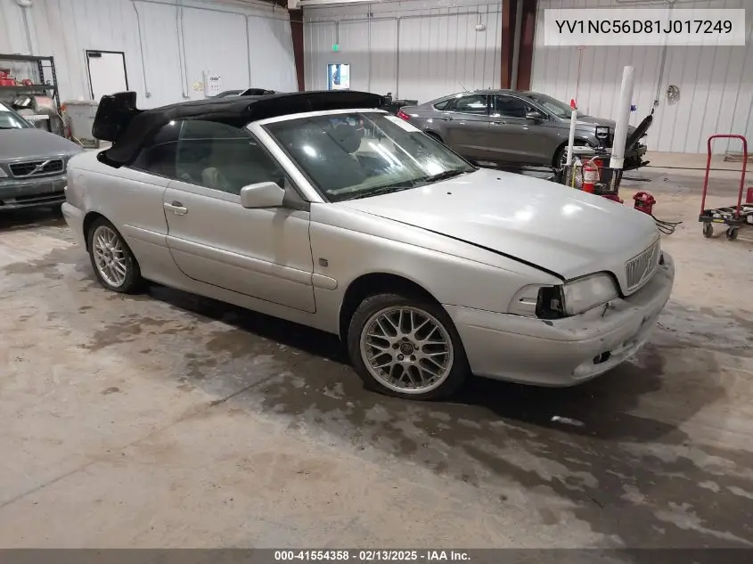 2001 Volvo C70 Lt VIN: YV1NC56D81J017249 Lot: 41554358