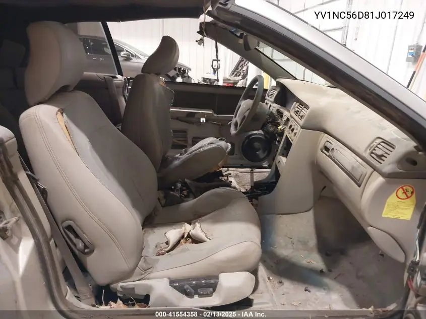 2001 Volvo C70 Lt VIN: YV1NC56D81J017249 Lot: 41554358