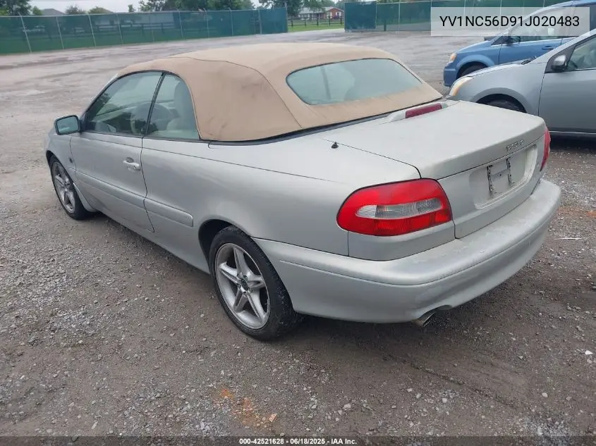 2001 Volvo C70 Turbo VIN: YV1NC56D91J020483 Lot: 42521628