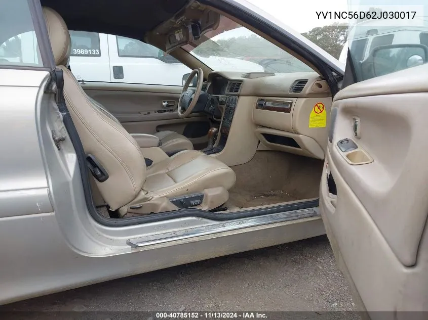 2002 Volvo C70 Lt VIN: YV1NC56D62J030017 Lot: 40785152