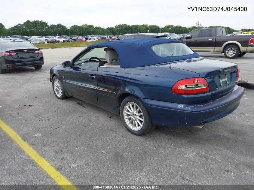 2004 Volvo C70 Lt VIN: YV1NC63D74J045400 Lot: 41383614