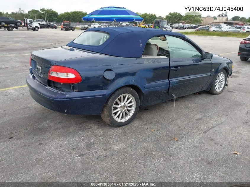 2004 Volvo C70 Lt VIN: YV1NC63D74J045400 Lot: 41383614