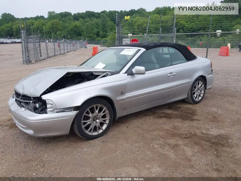 2004 Volvo C70 Ht/Ht A Cv VIN: YV1NC62D04J062959 Lot: 42502332