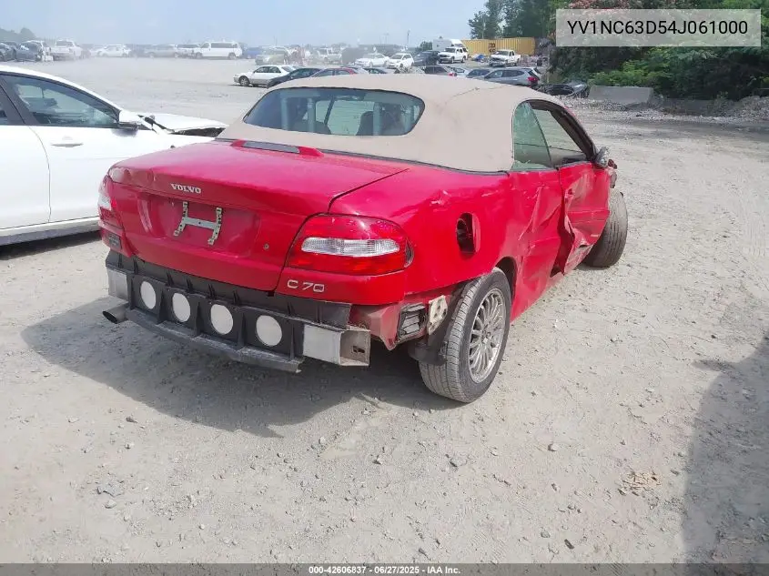 2004 Volvo C70 Lt VIN: YV1NC63D54J061000 Lot: 42606837