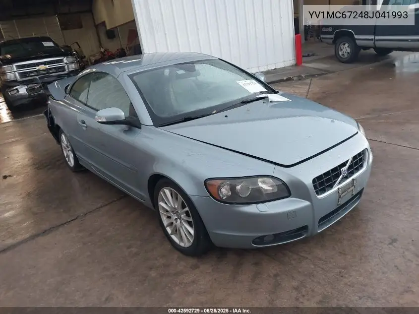 2008 Volvo C70 T5 VIN: YV1MC67248J041993 Lot: 42592729