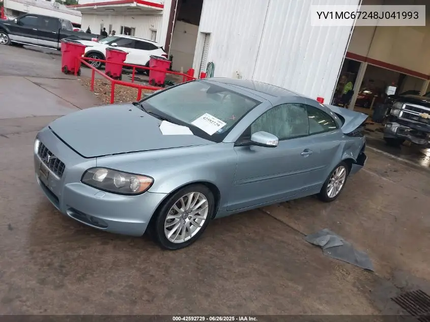 2008 Volvo C70 T5 VIN: YV1MC67248J041993 Lot: 42592729