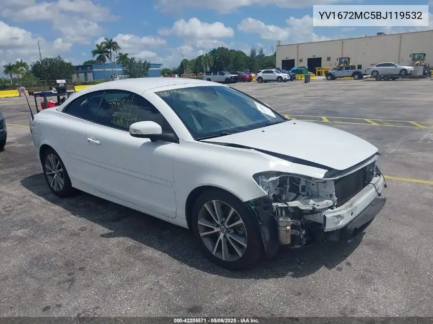2011 Volvo C70 T5 VIN: YV1672MC5BJ119532 Lot: 42205571