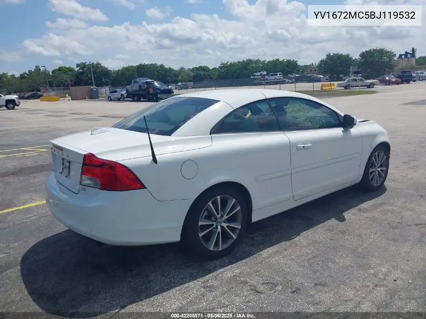 2011 Volvo C70 T5 VIN: YV1672MC5BJ119532 Lot: 42205571