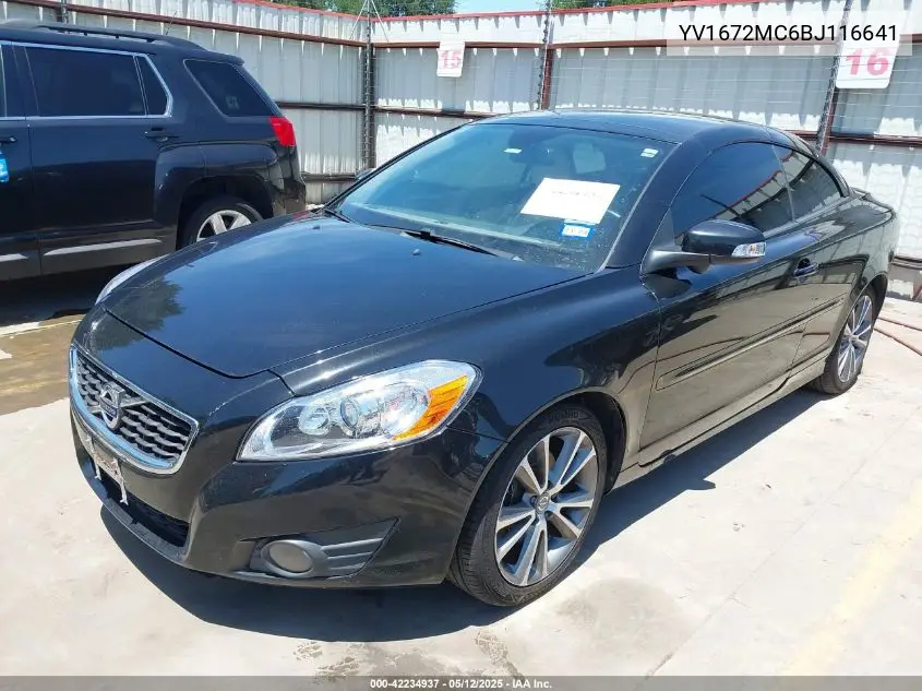 2011 Volvo C70 T5 VIN: YV1672MC6BJ116641 Lot: 42234937