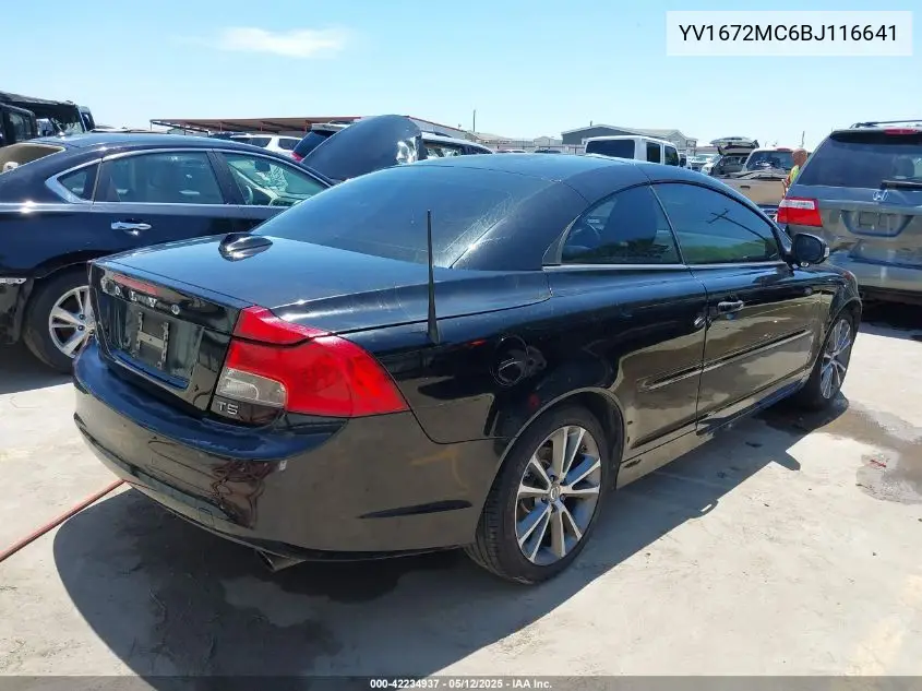 2011 Volvo C70 T5 VIN: YV1672MC6BJ116641 Lot: 42234937