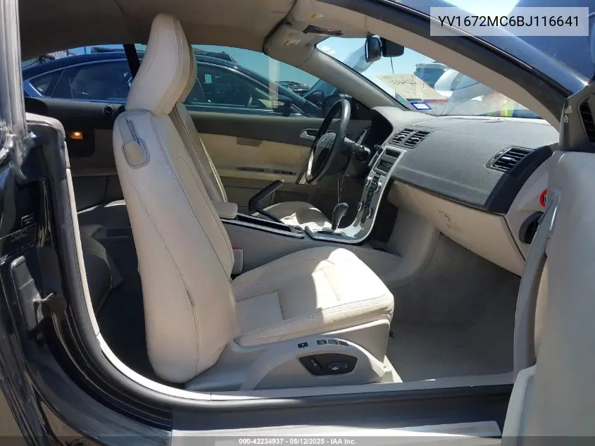 2011 Volvo C70 T5 VIN: YV1672MC6BJ116641 Lot: 42234937