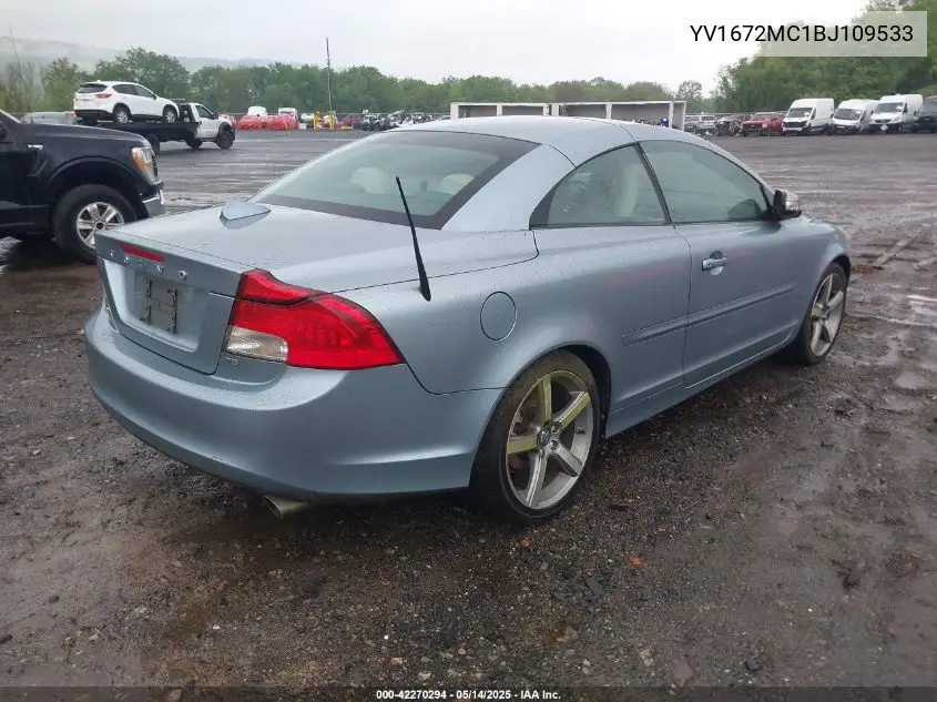 2011 Volvo C70 T5 VIN: YV1672MC1BJ109533 Lot: 42270294