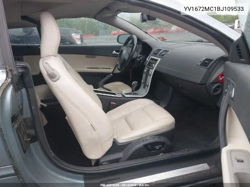 2011 Volvo C70 T5 VIN: YV1672MC1BJ109533 Lot: 42270294