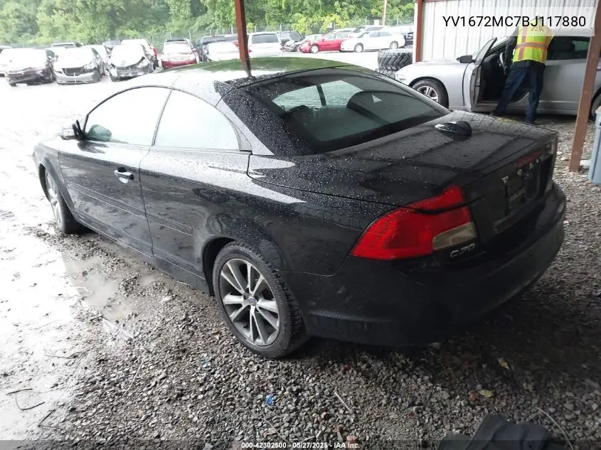2011 Volvo C70 T5 VIN: YV1672MC7BJ117880 Lot: 42302500