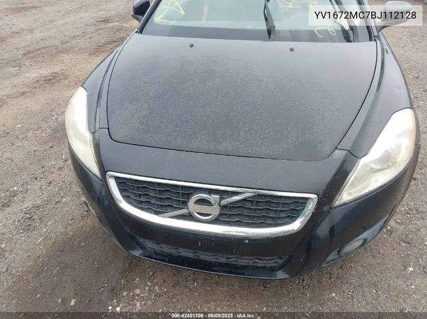 2011 Volvo C70 T5 VIN: YV1672MC7BJ112128 Lot: 42451706