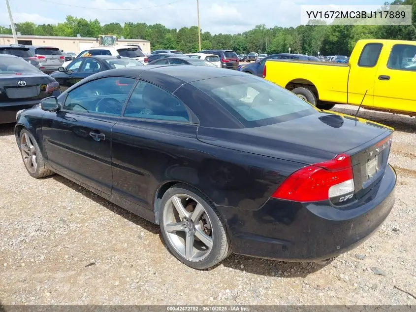2011 Volvo C70 T5 VIN: YV1672MC3BJ117889 Lot: 42472752