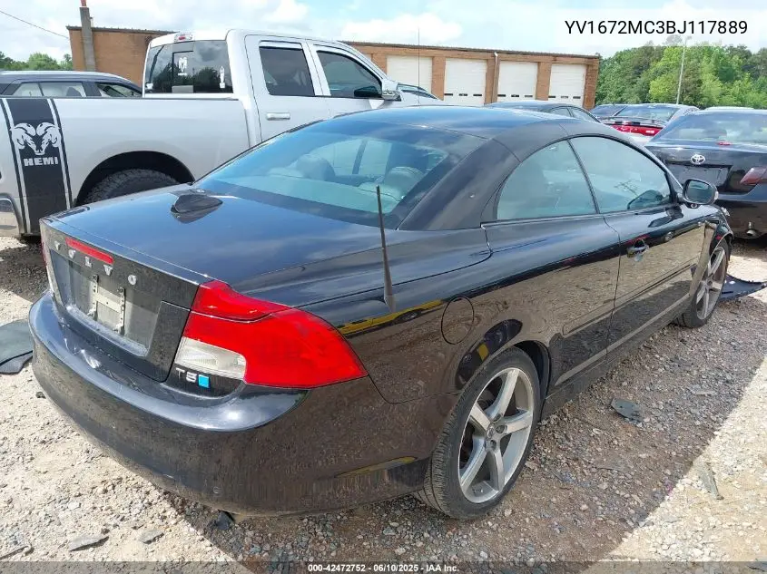 2011 Volvo C70 T5 VIN: YV1672MC3BJ117889 Lot: 42472752
