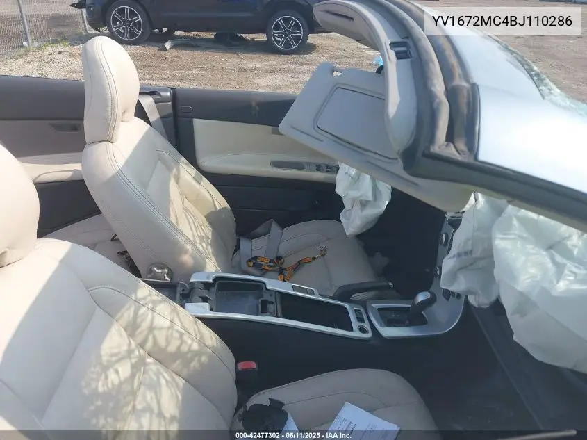 2011 Volvo C70 T5 VIN: YV1672MC4BJ110286 Lot: 42477302