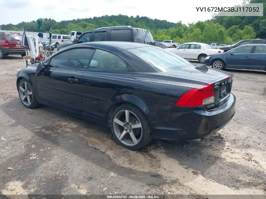 2011 Volvo C70 T5 VIN: YV1672MC3BJ117052 Lot: 42554762