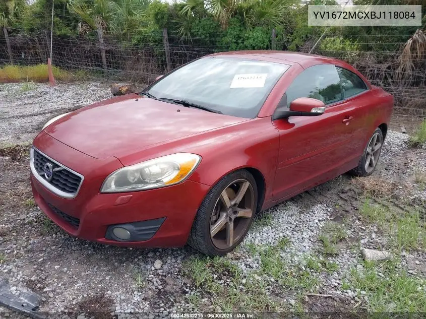 2011 Volvo C70 T5 VIN: YV1672MCXBJ118084 Lot: 42632215