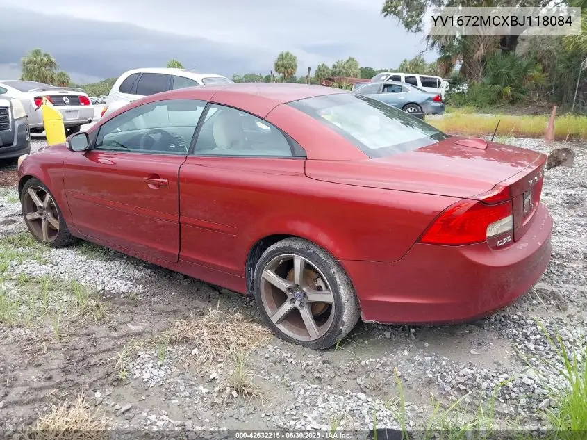 2011 Volvo C70 T5 VIN: YV1672MCXBJ118084 Lot: 42632215