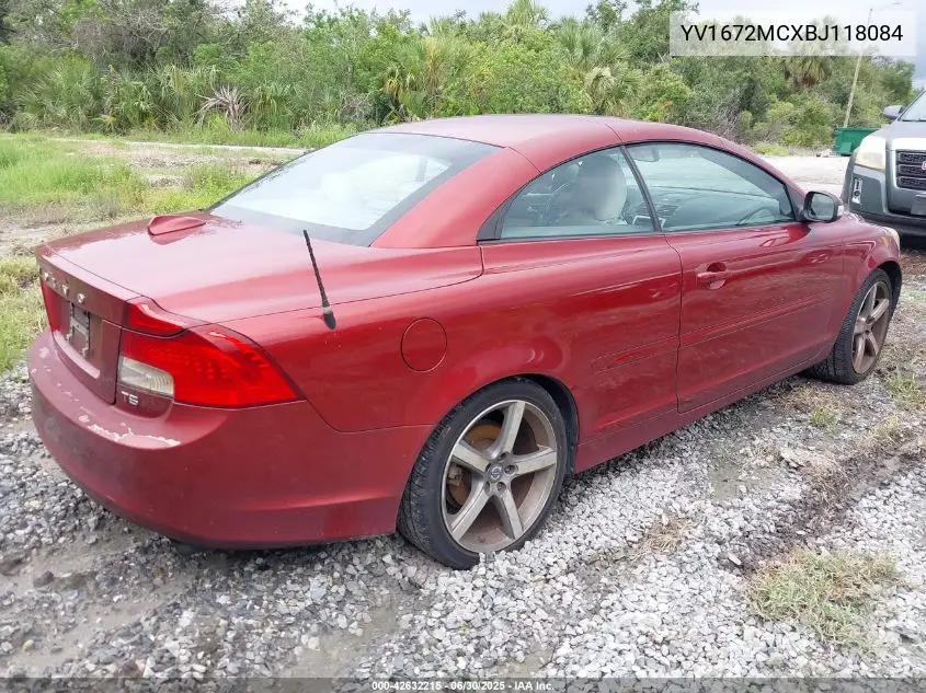 2011 Volvo C70 T5 VIN: YV1672MCXBJ118084 Lot: 42632215