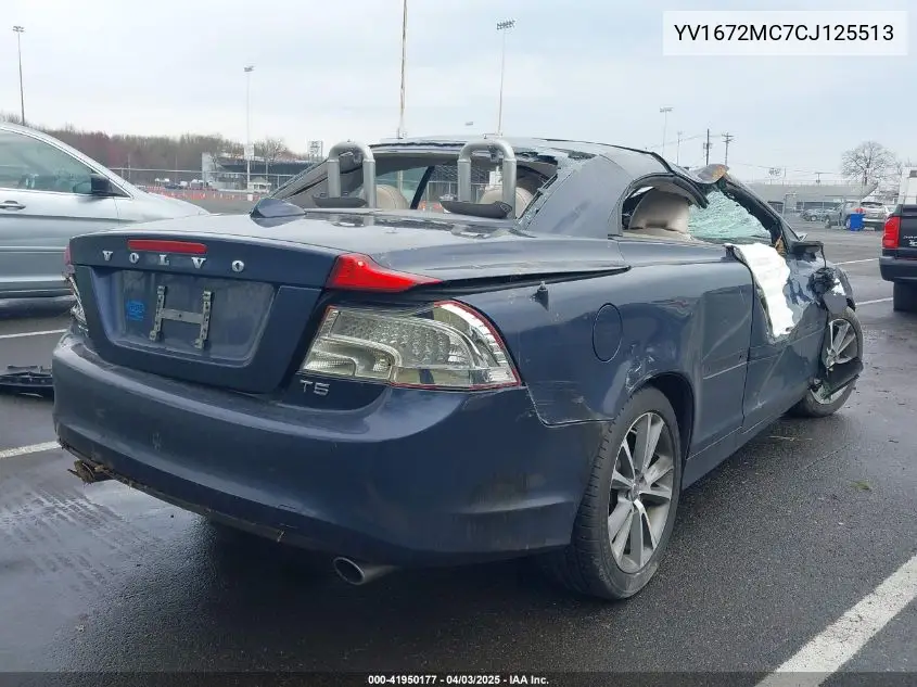 2012 Volvo C70 T5 VIN: YV1672MC7CJ125513 Lot: 41950177