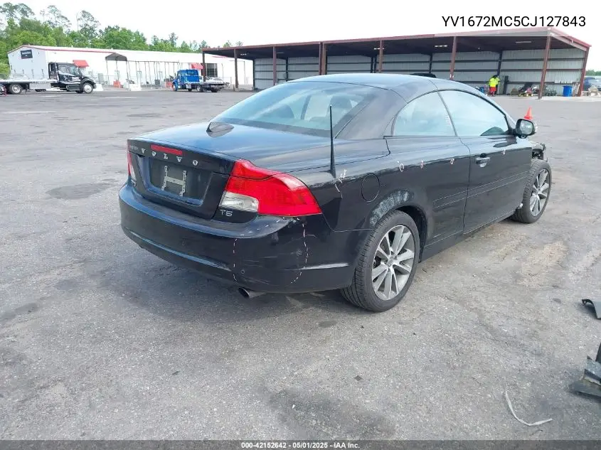 2012 Volvo C70 T5/T5 Platinum/T5 Premier Plus VIN: YV1672MC5CJ127843 Lot: 42152642
