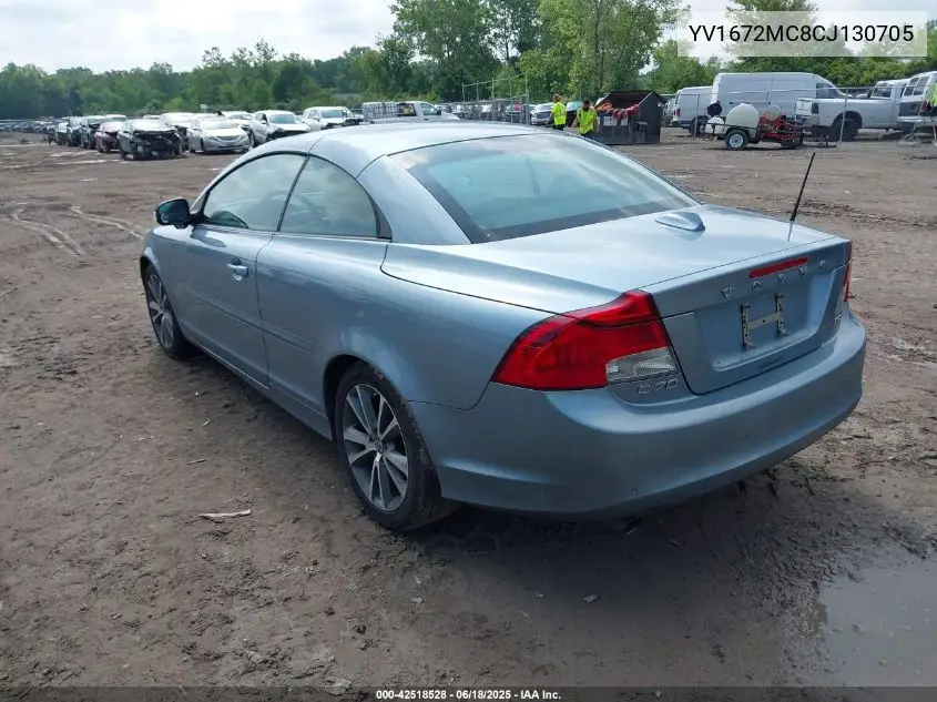 2012 Volvo C70 T5/T5 Platinum/T5 Premier Plus VIN: YV1672MC8CJ130705 Lot: 42518528