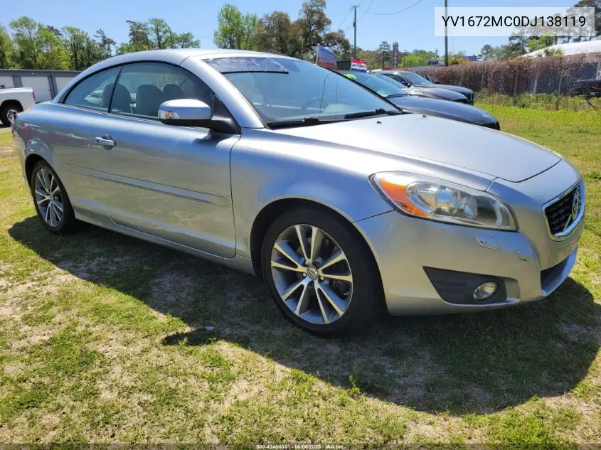 2013 Volvo C70 T5 VIN: YV1672MC0DJ138119 Lot: 42456081