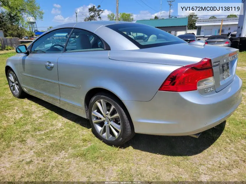 2013 Volvo C70 T5 VIN: YV1672MC0DJ138119 Lot: 42456081